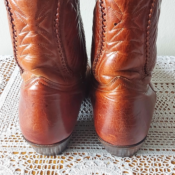 Vintage BILTRITE NEOPRENE Men's Cowboy Boots Western Brown Leather Size EU 43 - Picture 4 of 15